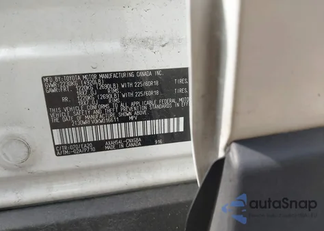 2019 Toyota Rav4 Hybrid Limited z USA, uszkodzony, nr VIN 2T3DWRFV0KW016611